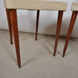 Scandinavian chairs skaï white