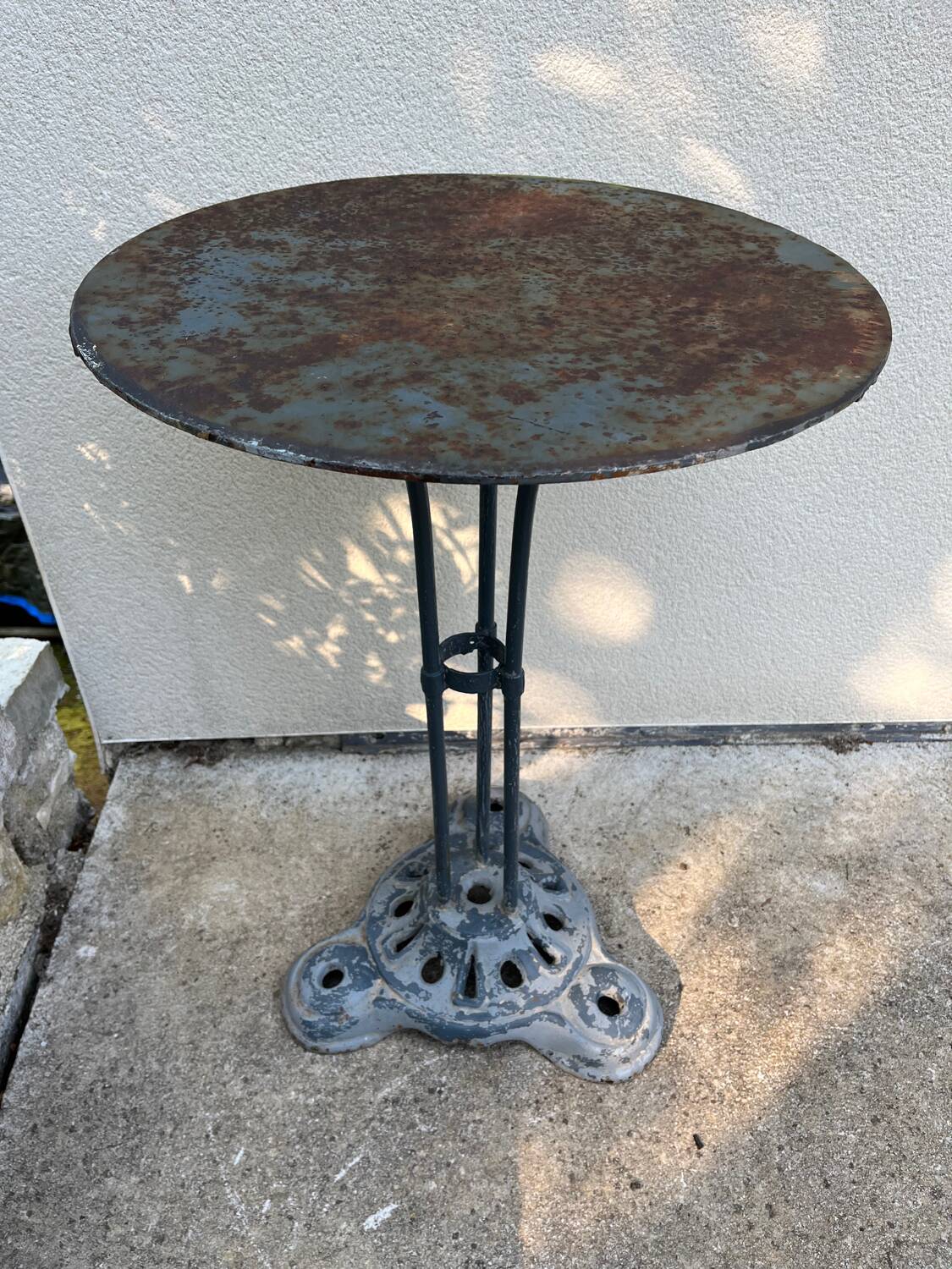 Small cast iron bistro table.