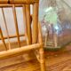Vintage rattan magazine holder from the 60s and 70s