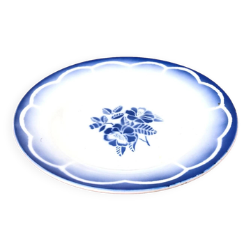 Années 1950 Assiette creuse Faïence Digoin Sarreguemines modèle Marsac