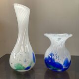 Pair of blown glass vases from the 1970s