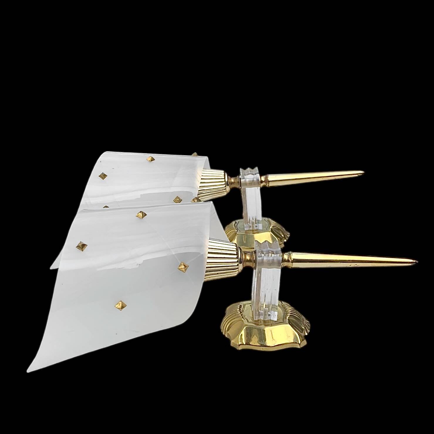 Pair of vintage wall lights – Rockabilly style – 50s/60s