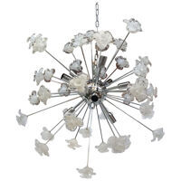White flowers murano glass sputnik chandelier