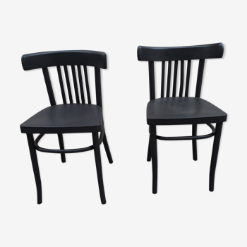 Paire de chaises bistro vintage