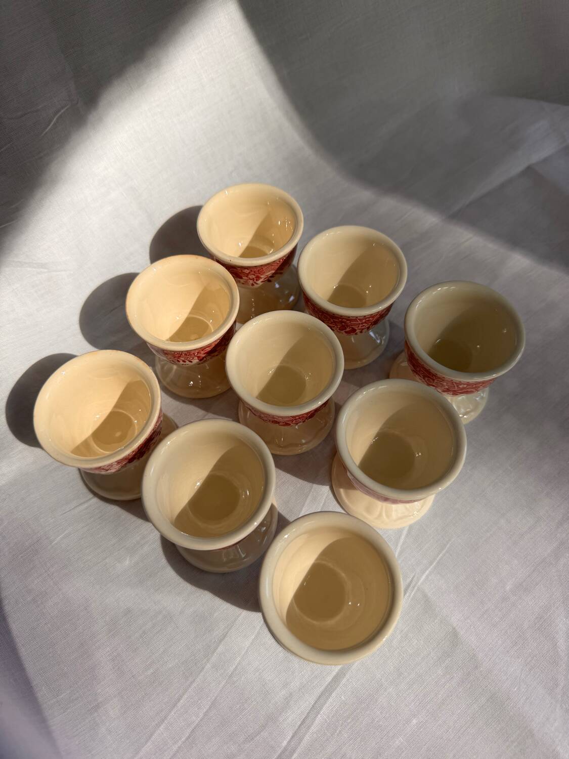 Ensemble de 9 coquetiers Villeroy et Boch Burgenland