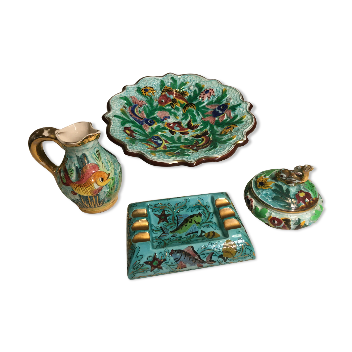 faience vallauris lot of ceramics Lamarche cerart and cerdazur