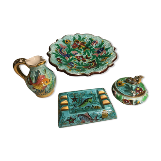 Faience Vallauris lot de céramiques Lamarche cerart et cerdazur