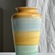 90s vase green, yellow, blue