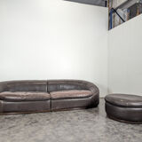 1980s Italian Giovanni Sforza Sofa and Ottoman