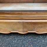 Louis XV bookcase in solid burr walnut from the 18th century