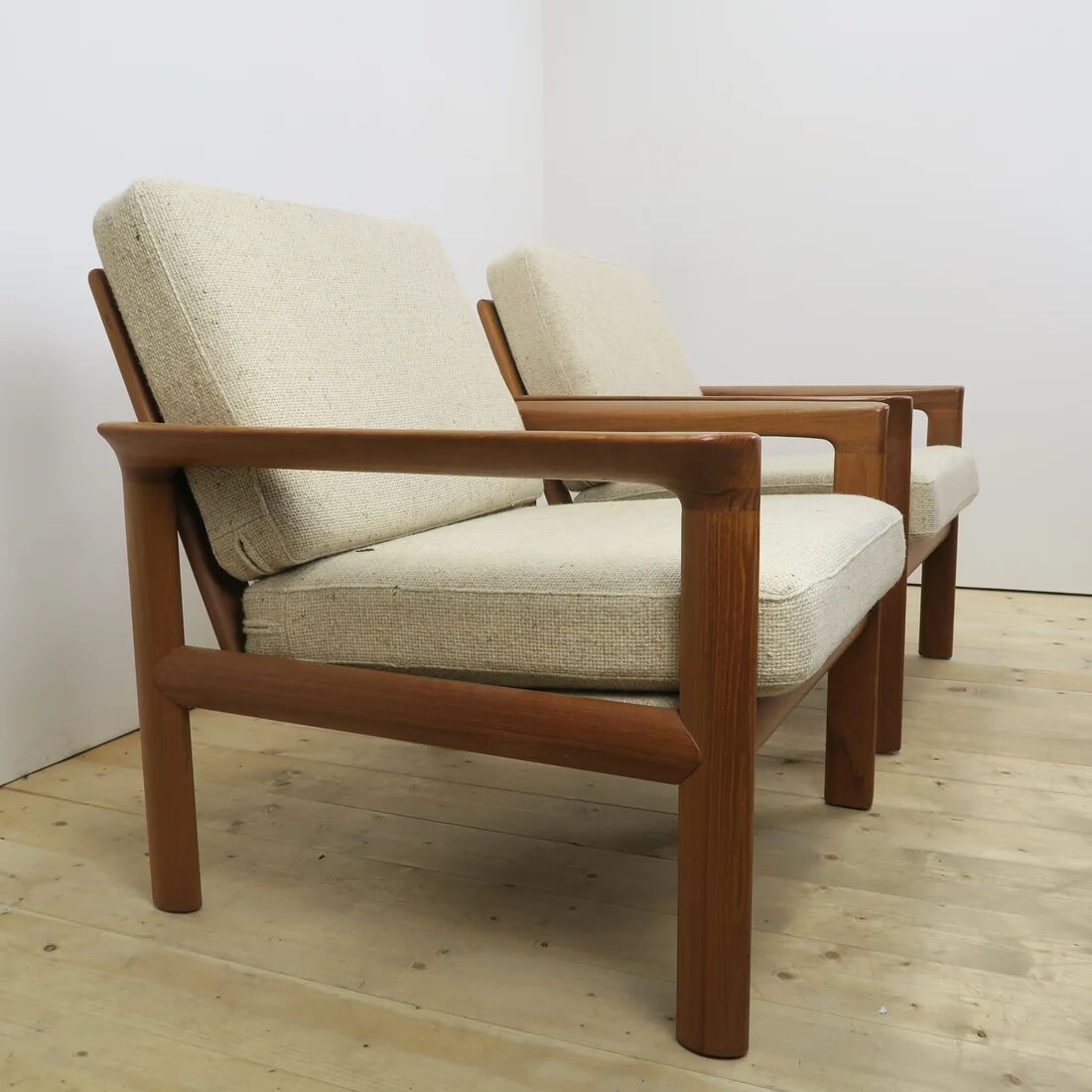 Paire de fauteuils en teck, Komfort Møbler, Danemark 1960