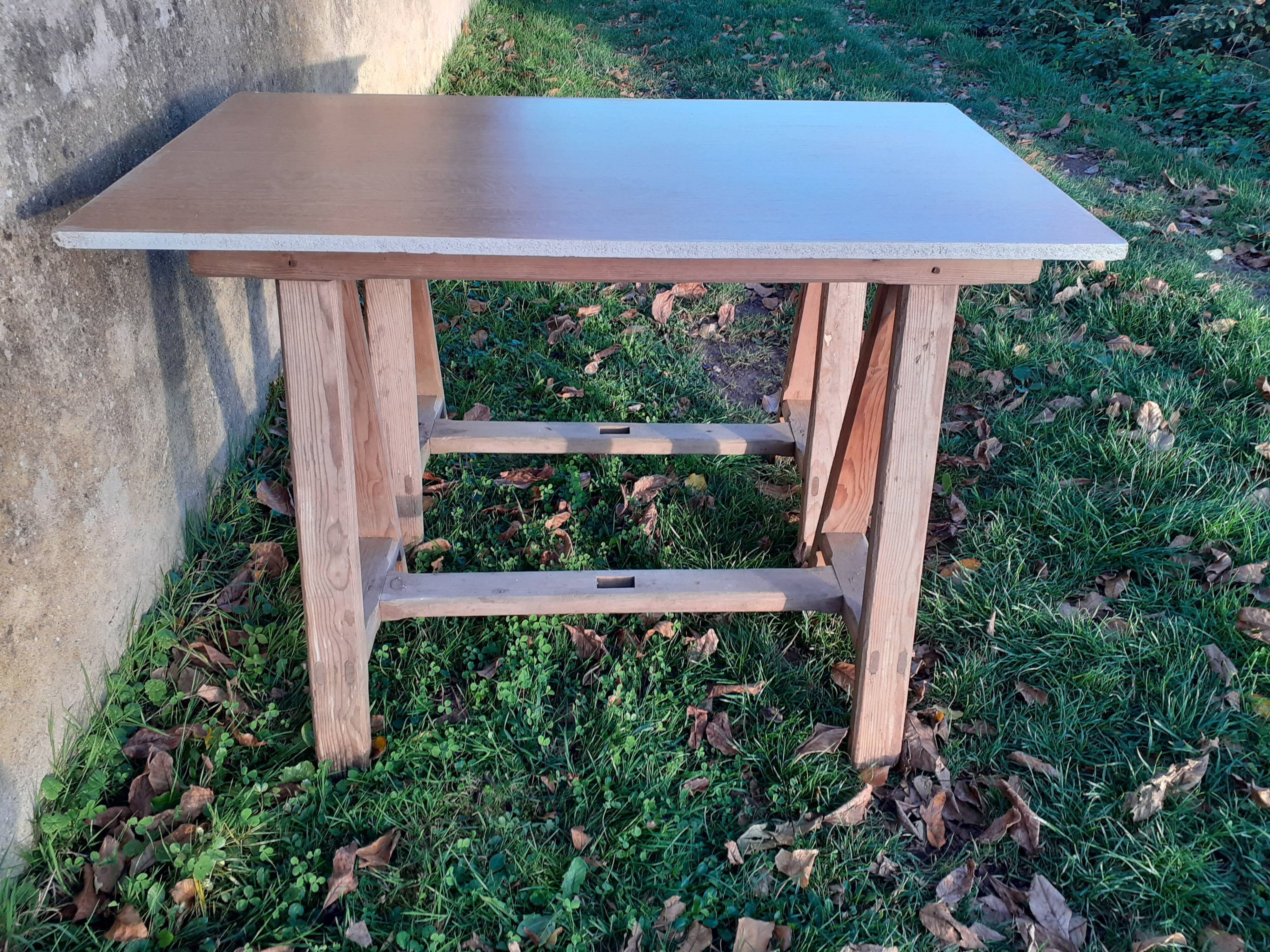 Vintage trestle desk