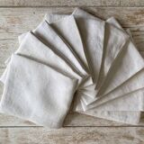 Antique damask tablecloth and its 10 napkins - 220x150 - Métis