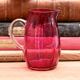 Pot à lait en verre Cranberry de style victorien anglais