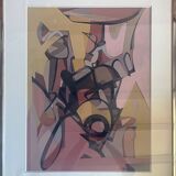 Tableau Abstraction Carlo MARANGIO (né en 1936)