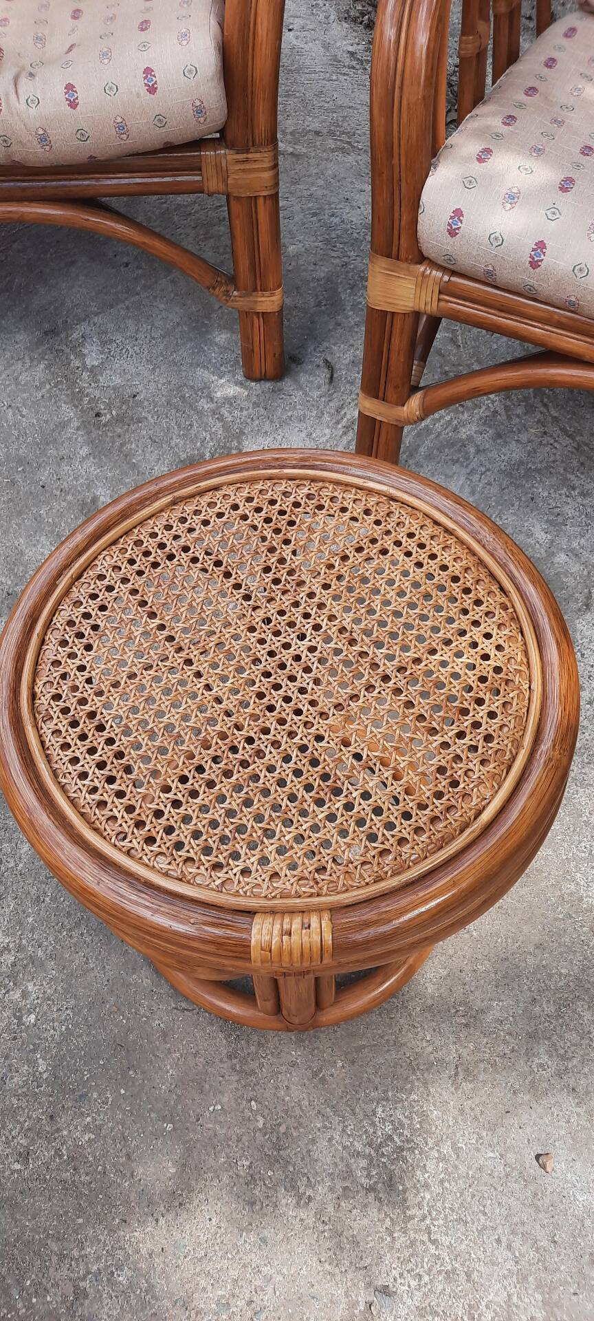 Salon de jardin en rotin