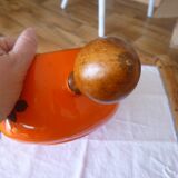 Enameled saucepan with lid 1970s