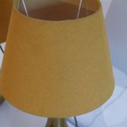 Pair of brass lamps 1960