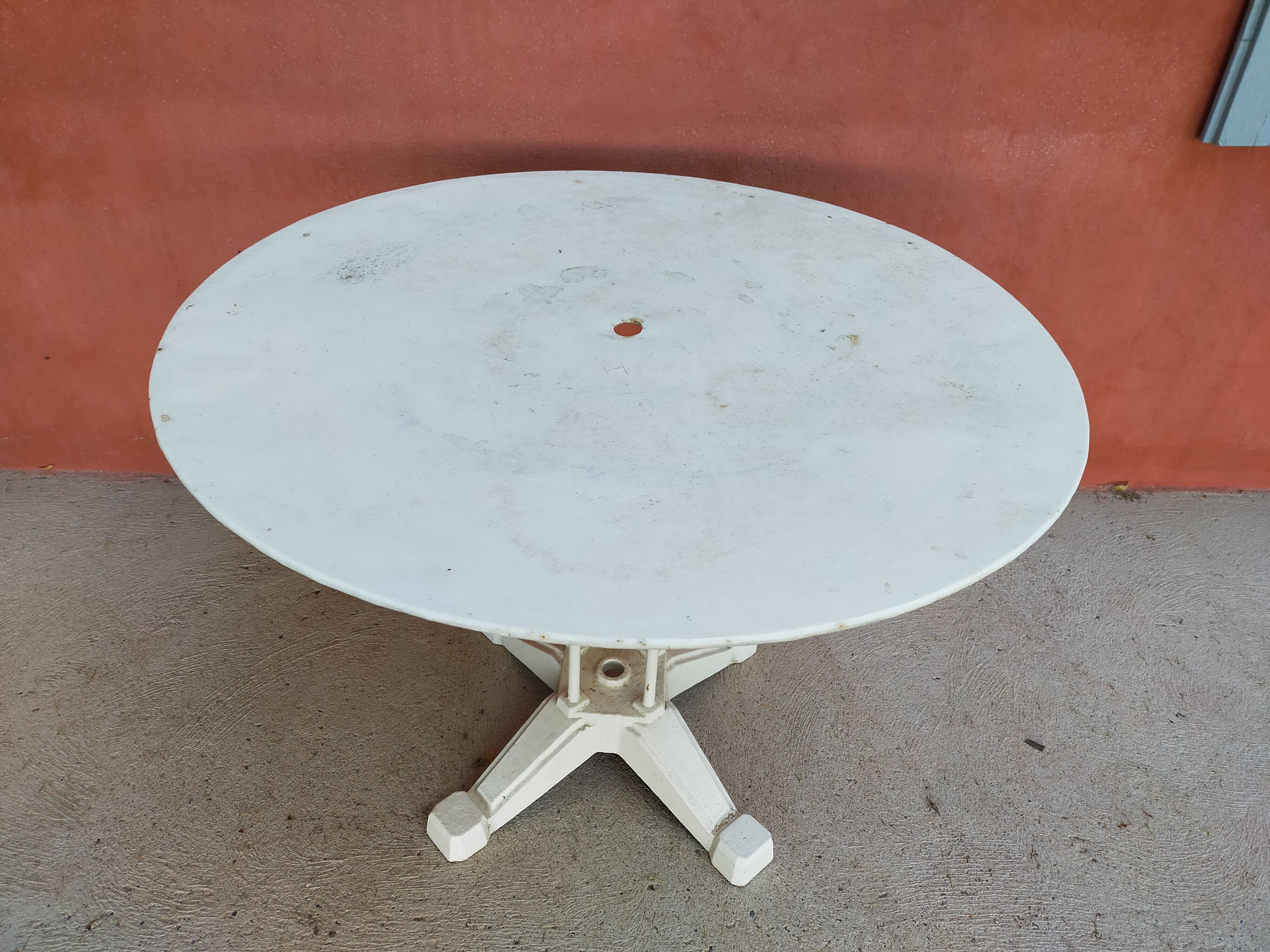 Wrought iron garden table