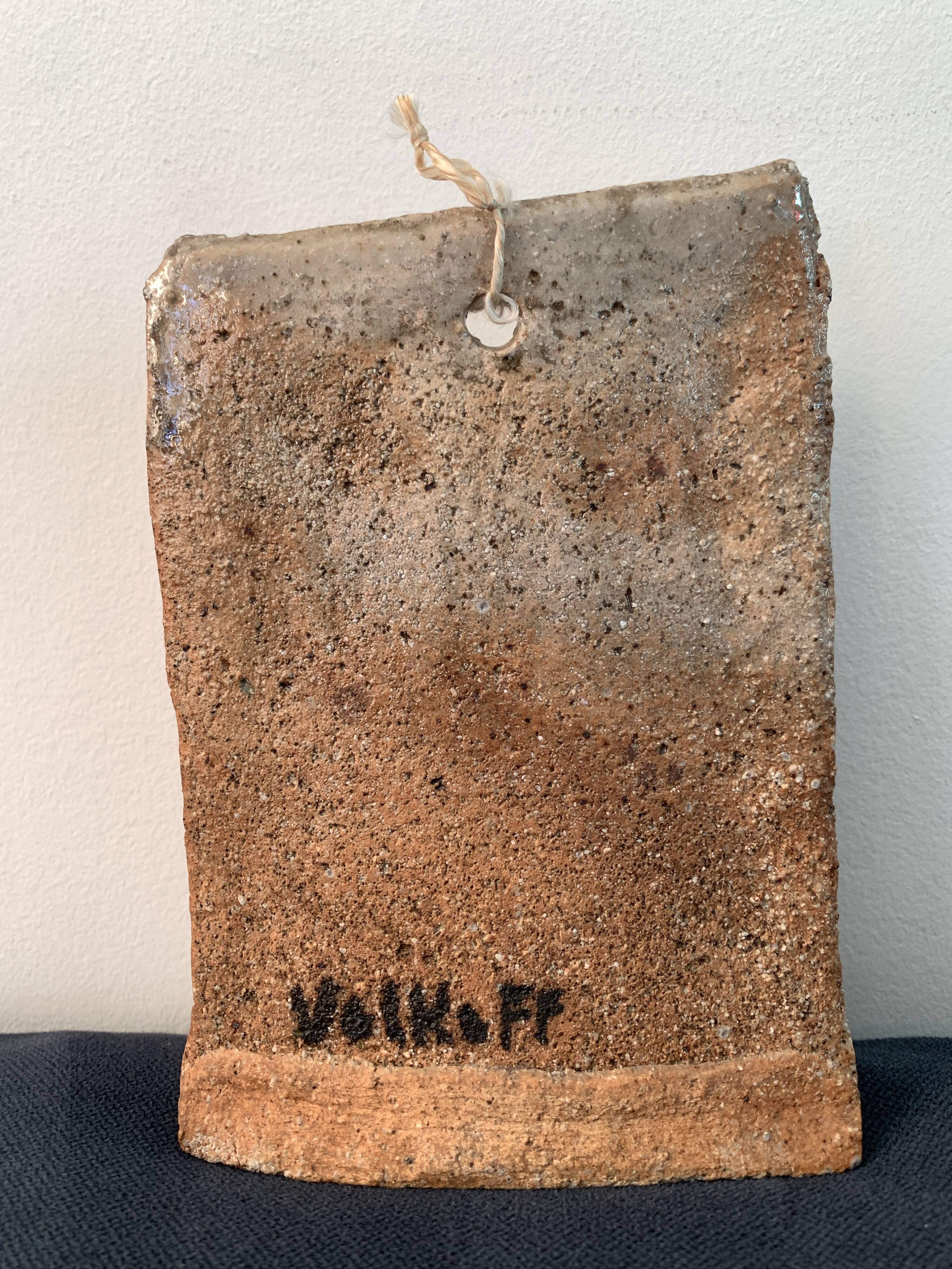 Bouquetiere or wall vase, ceramic by Volkoff, Vallauris