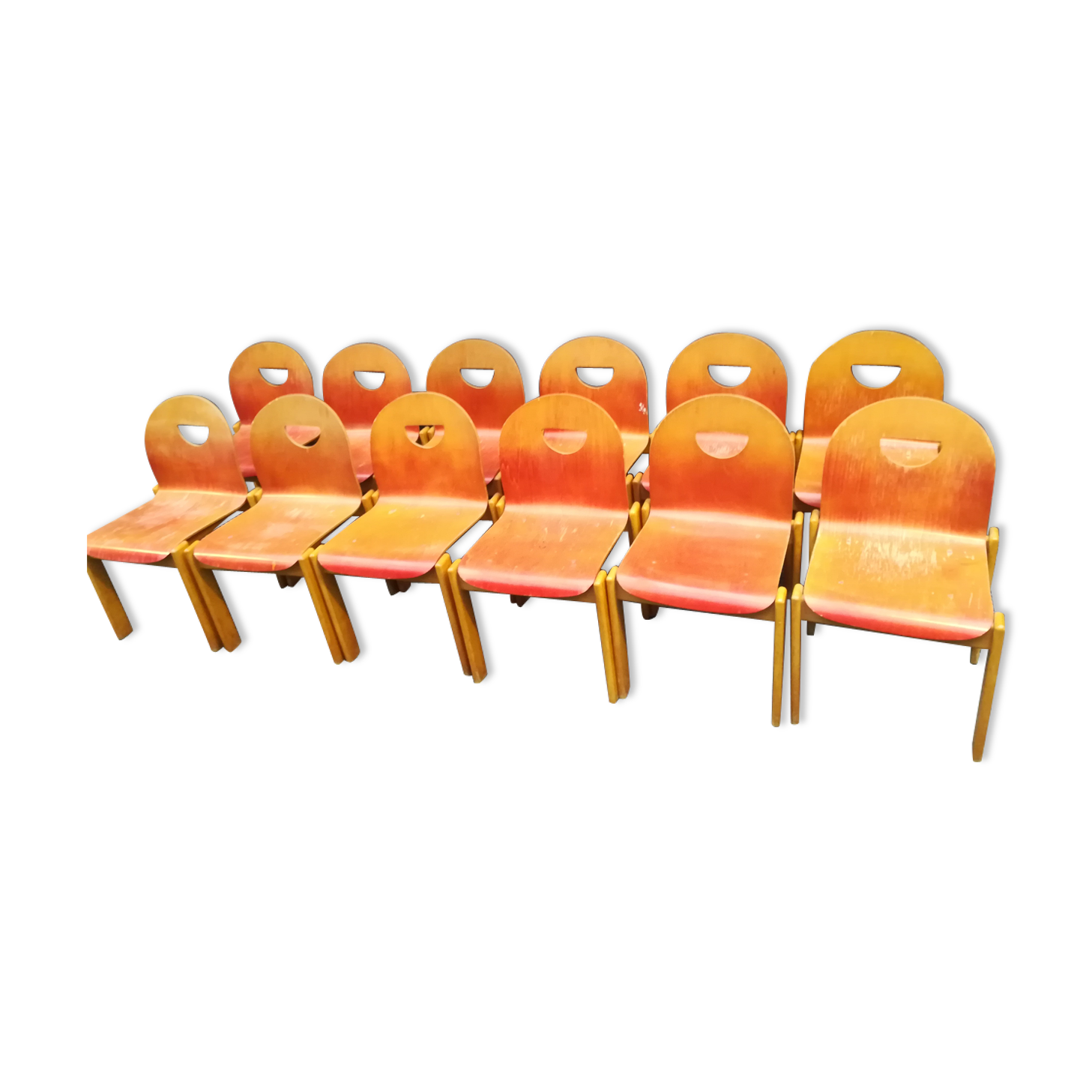 Set of 12 chairs from the 80s-90s