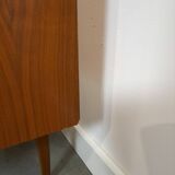 Fineer dressoir met draaibare bar en lades, barkast