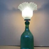 Antique glass table lamp