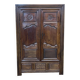 Armoire bretonne XIXème en merisier, chêne et châtaignier