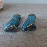 Set of two brass owls made in Greece