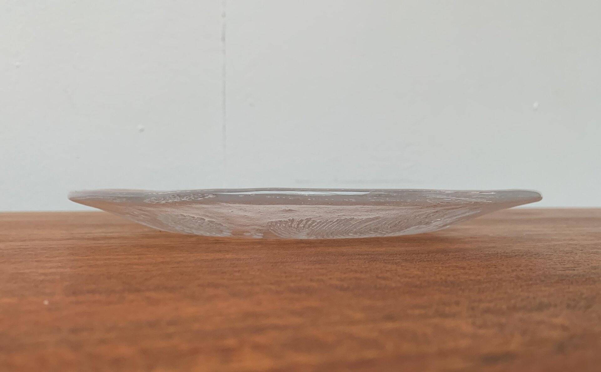 Vintage Swedish glass plate Doran by Goran Warff for Kosta Boda