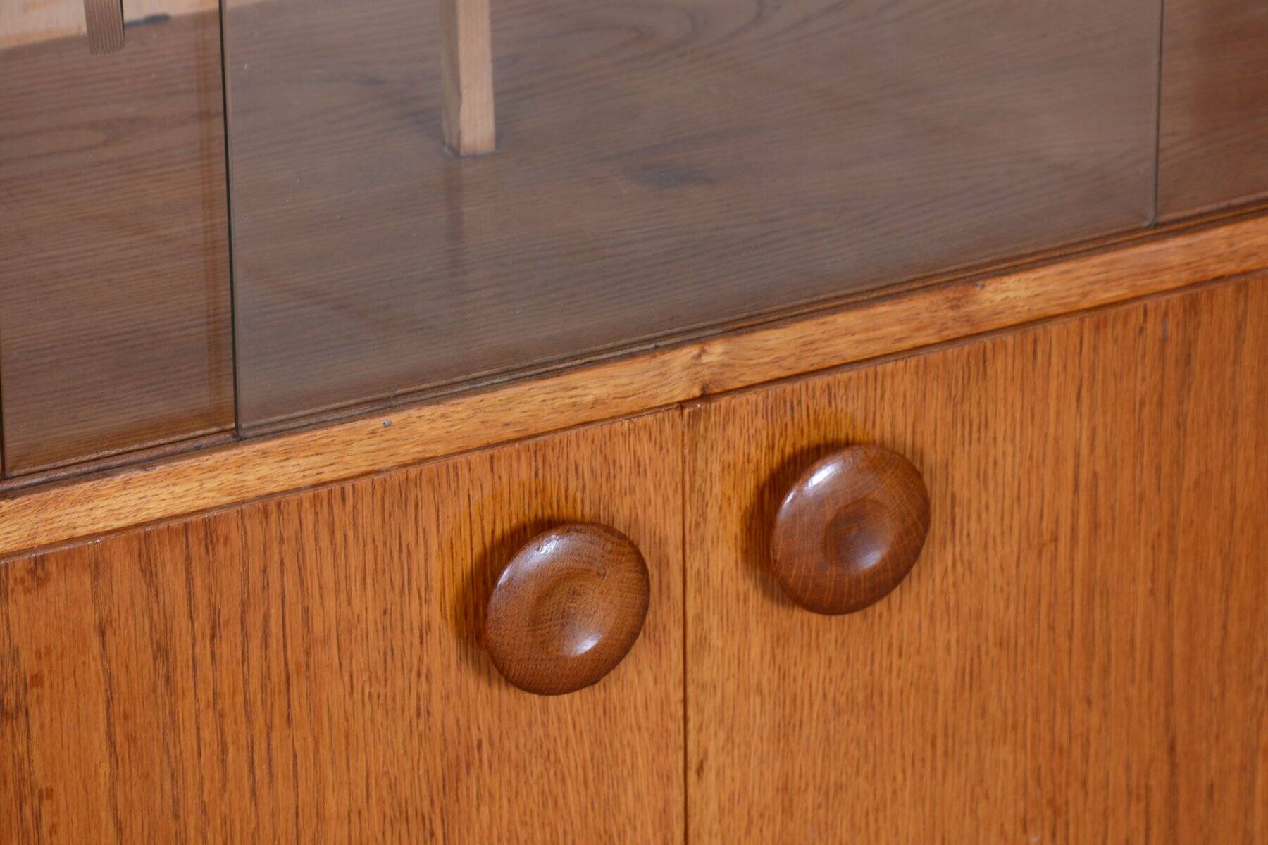 Mid-Century Bookcase in Oak attributed to Up Závody, 1950s