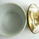 Cream pot, white porcelain and gold, Vine leaves, Limoges Depierrefiche
