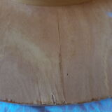 Round dining table vintage curved wooden foot