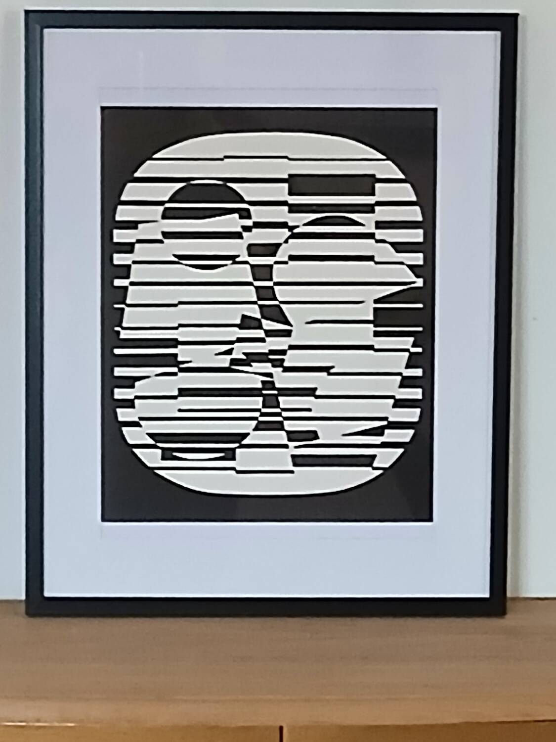 Victor vasarely sérigraphie d'après l'œuvre zeta 1955