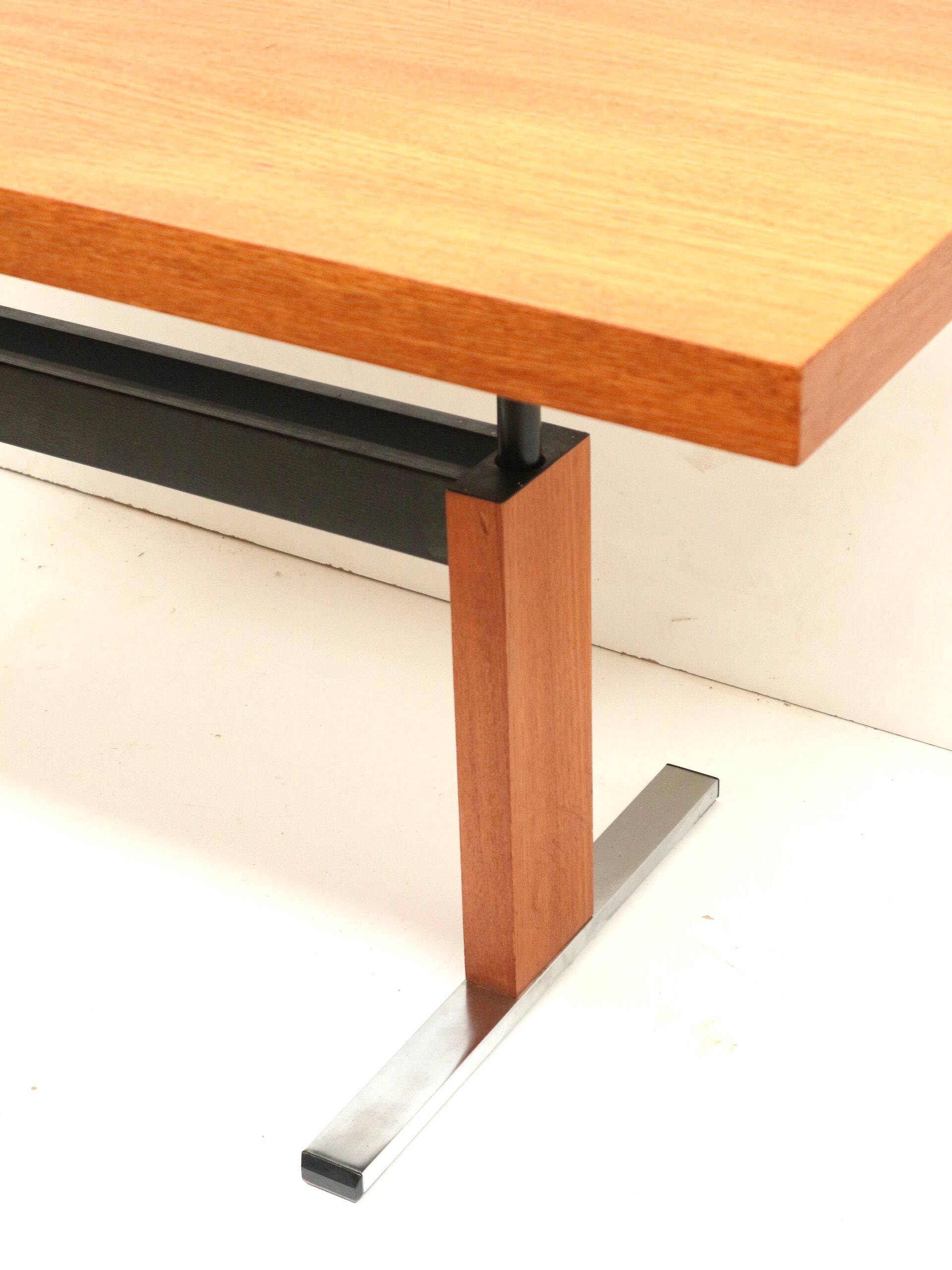 Vintage height-adjustable desk from the 60s