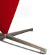 Pair of Cone Chair armchairs by Verner Panton for Vitra, red wool fabric.