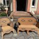 Vintage rattan garden furniture