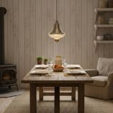 Holophane Art Deco prismatic glass pendant light