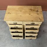 10-drawer wooden chest of drawers