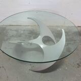"Propeller" coffee table designed by Knut Hesterberg, Ronald Schmitt edition