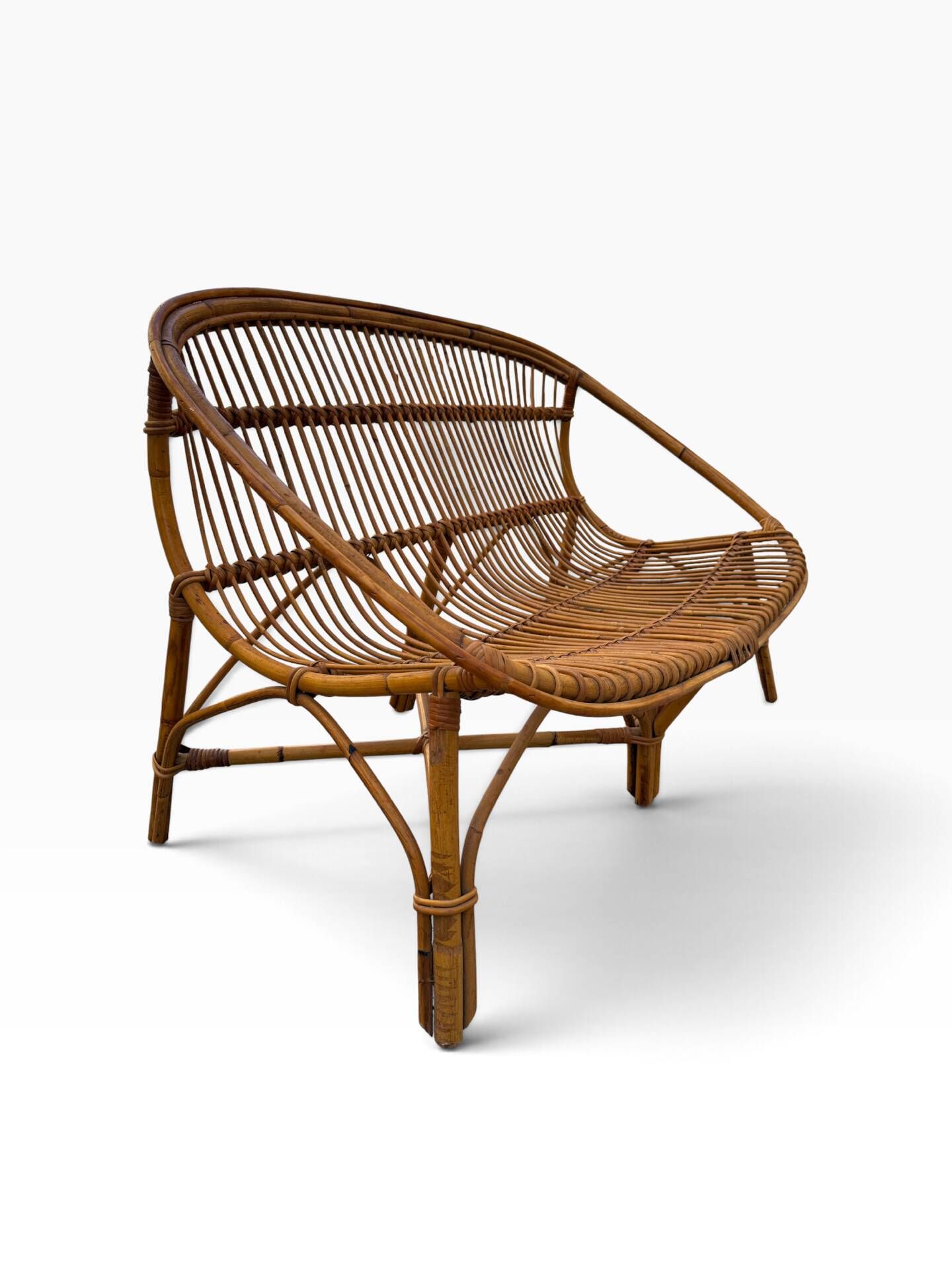 Pair of sofas in the Franco Albini style from the 1960s Italy.