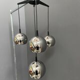 Chrome pendant lamp 1960s