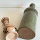 Duo VASES Ceramic sandstone Vintage craft