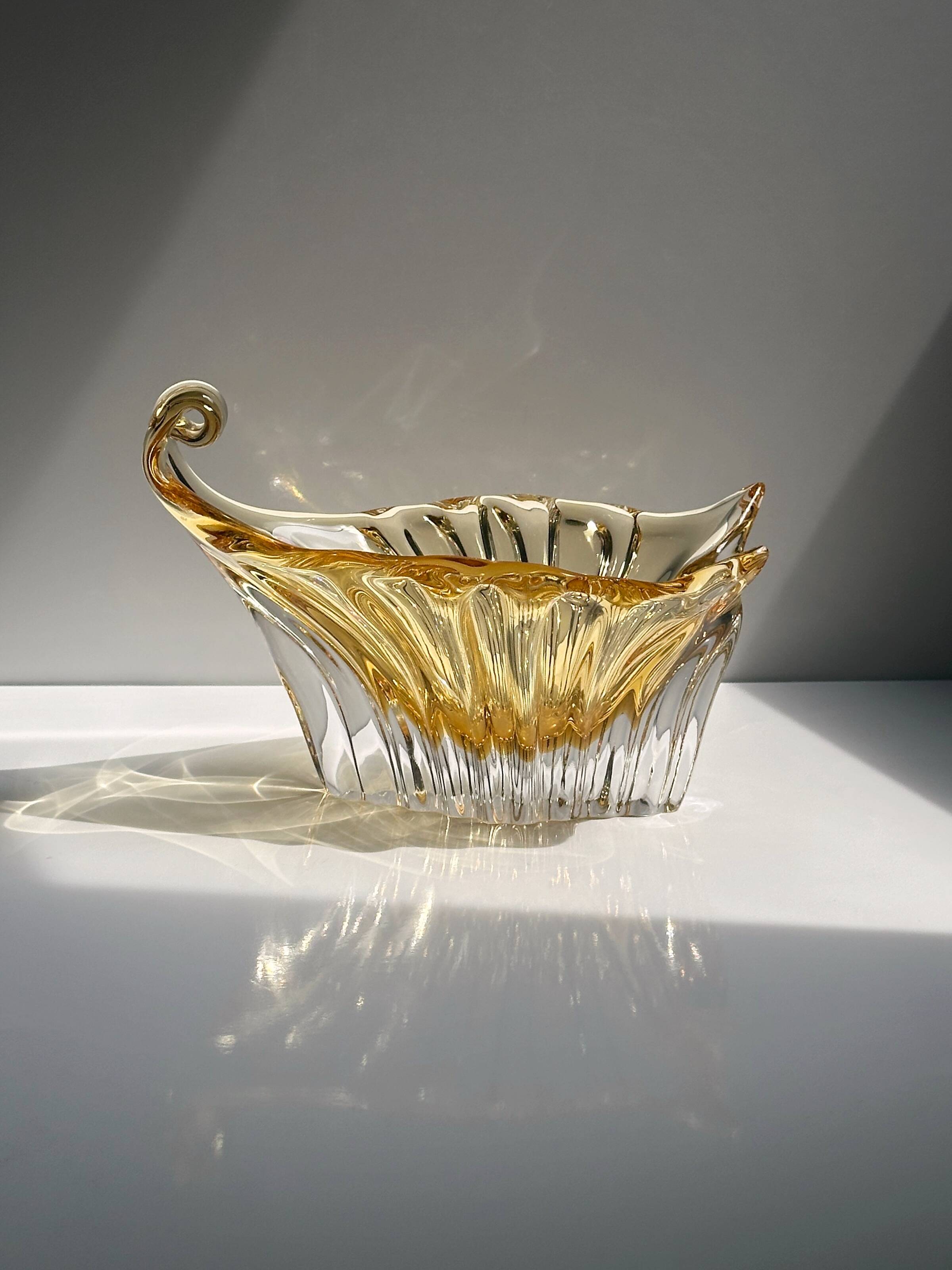 Champagne Gold Murano Vide-Poche - 1960s