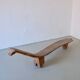 Banc africain primitif vintage en bois sculpté