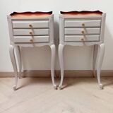 Pair of antique bedside tables