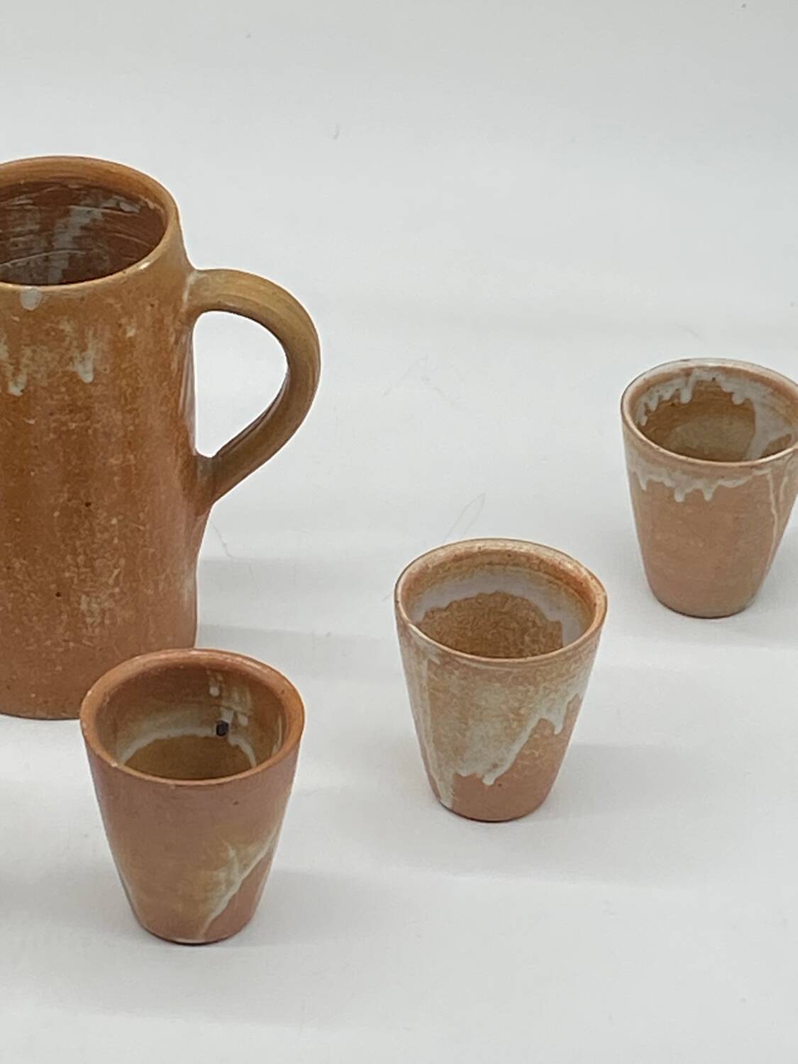 Service à orangeade grès vintage ,