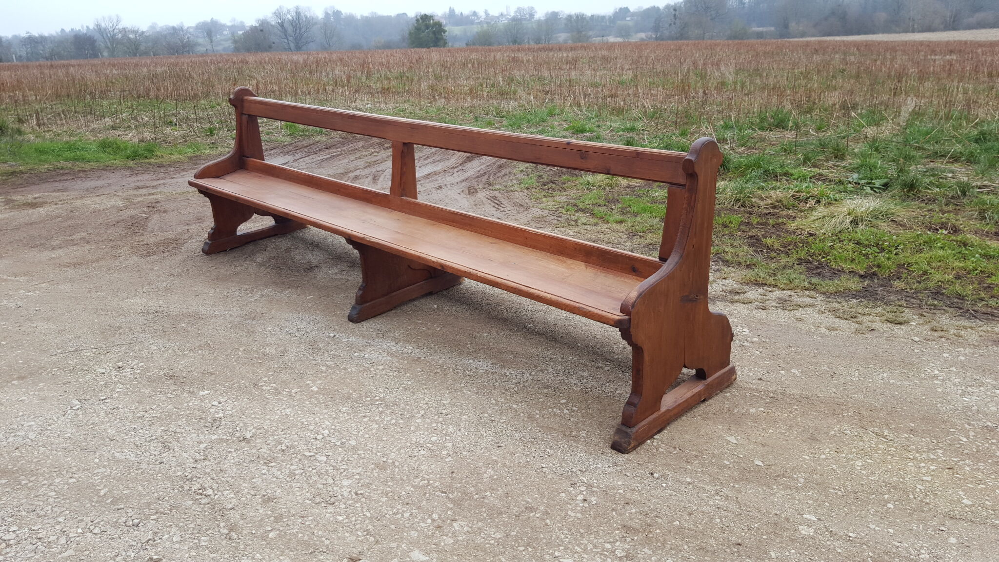 Old chapel bench