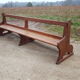 Old chapel bench