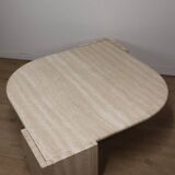 Table basse en travertin, 1980